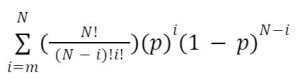 Condorcet Jury Theorem formula.
