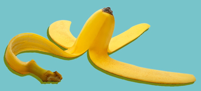 A banana peel.